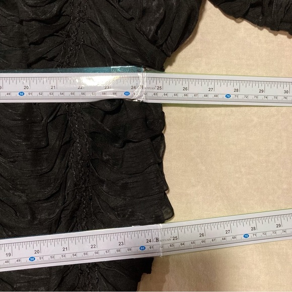 R&M Richards Black Ribbon Formal Jacket with Sequin Embellishments - Picture 2 of 15